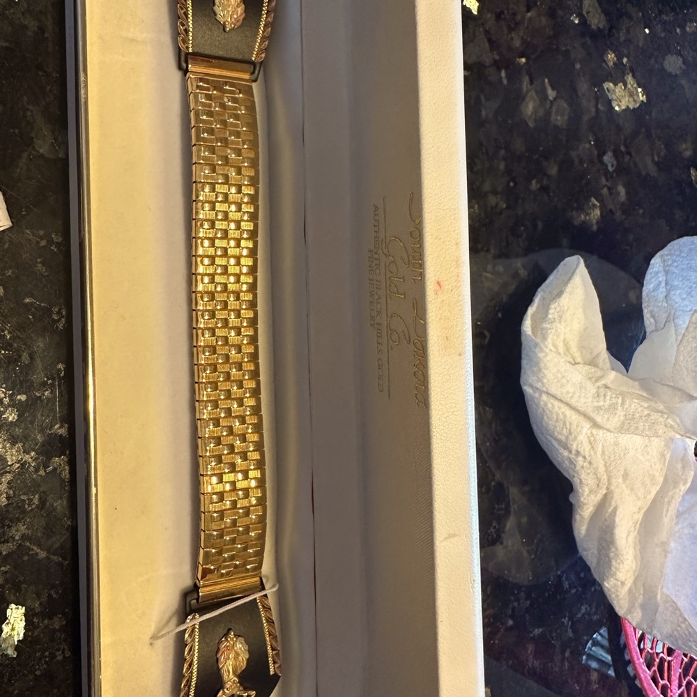 Men’s Southh Dakota gold co. Men’s watch band with 10k deer